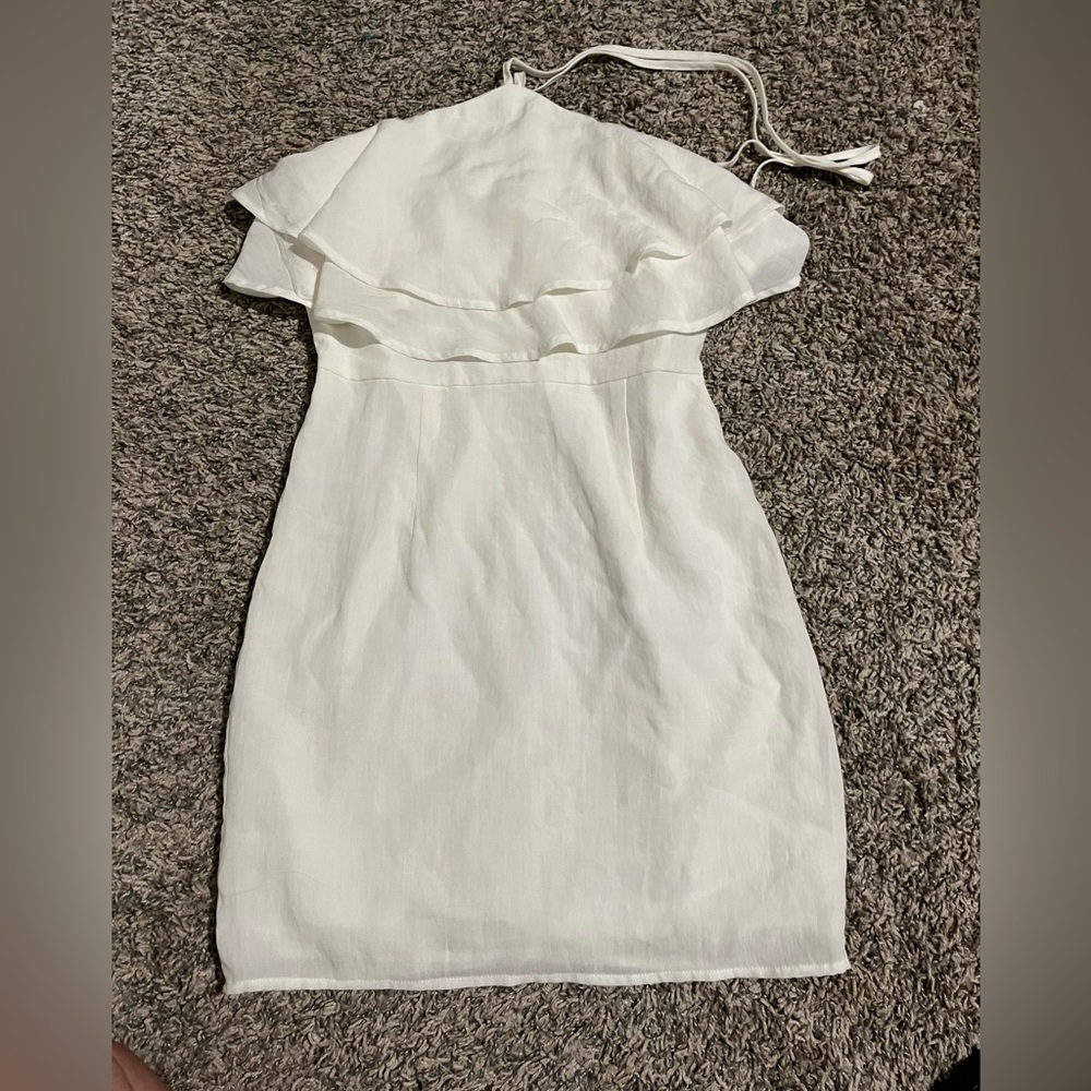 🤍Tie Strap White Short Beach Dress🤍